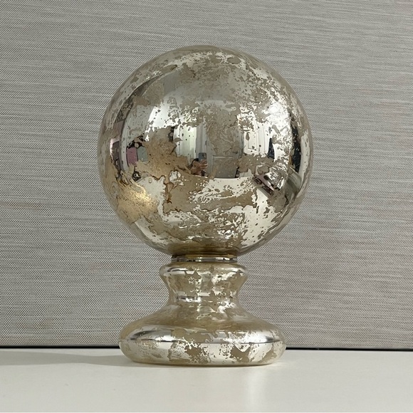 Lillian August Silver Glass Decorative Sphere - Picture 2 of 7